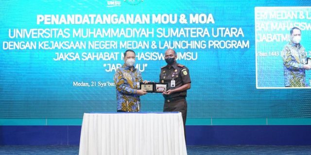 Kejari Medan dan UMSU MoU, Launching Program Jaksa Sahabat Mahasiswa