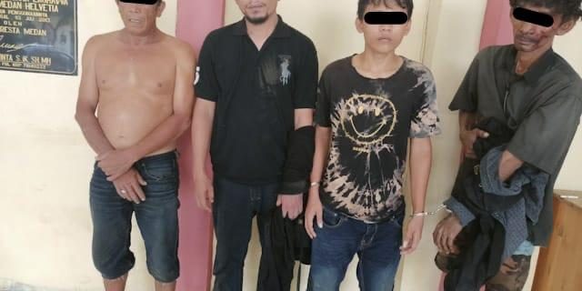 GKN di Klambir V, Petugas Amankan 4 Orang Penyalahguna Narkoba
