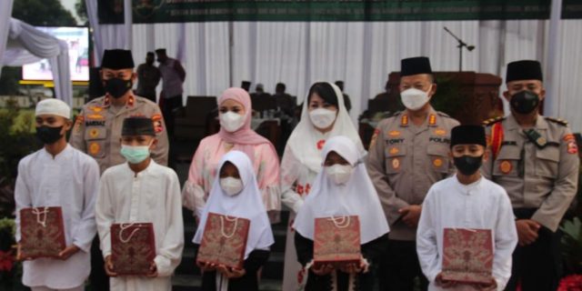 Setukpa Lemdiklat Polri, Berbagi Dengan Anak Yatim Dalam Peringatan Nuzulul Qur’an.