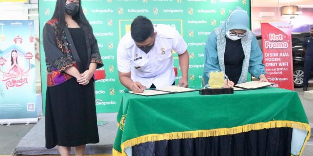Kembangkan Ekonomi Digital, Pemko Medan dan Tokopedia Tandatangani Kesepakatan Bersama