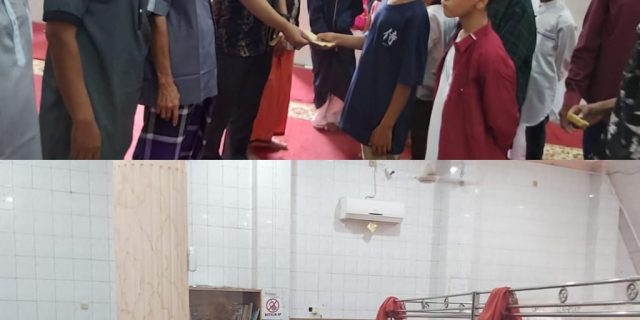 Usai Sholat Idul Fitri 1443 Hijriah, Ketua Pewarta Polrestabes Medan Santuni Anak Yatim dan Duafa