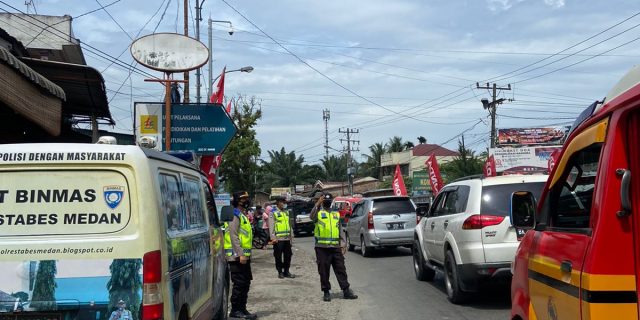 Sat Binmas Polrestabes Medan Imbau Masyarakat Patuhi Lalu Lintas