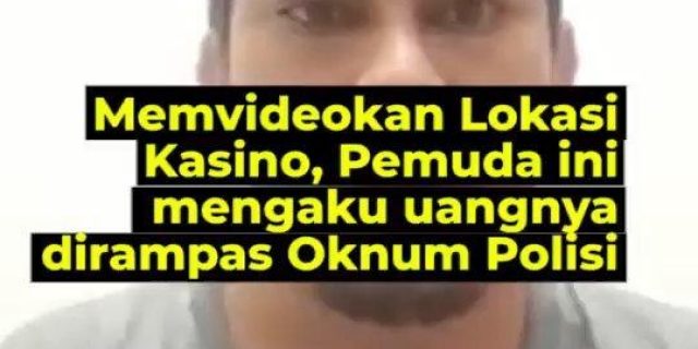 Viral, Perantau dari Jakarta Ngaku Uangnya 60 Juta Dirampas Oknum Polisi di Medan