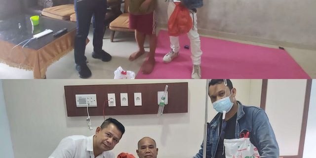 Ketua Pewarta Jenguk Dua Wartawan Senior Sakit