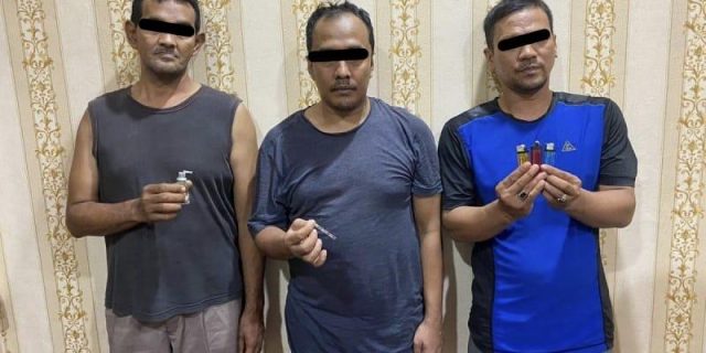 Dua PNS dan Satu Warga Sipil Ditangkap Saat Konsumsi Sabu