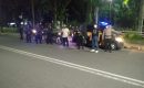 Personel Polsek Medan Baru dan BKO Brimob Polda Sumut Gelar Patroli Gabungan