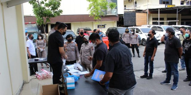 Polrestabes Medan Gelar Tes Urine Dadakan Kepada Anggota