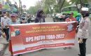Sosialisasi Ops Patuh Toba 2022, Polisi Ingatkan Driver Ojol Tertib Berlalu Lintas