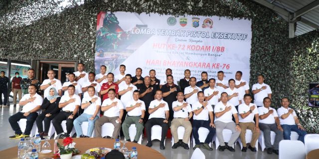 Tingkatkan Sinergitas, Polda Sumut dan Kodam I/BB Gelar Lomba Menembak