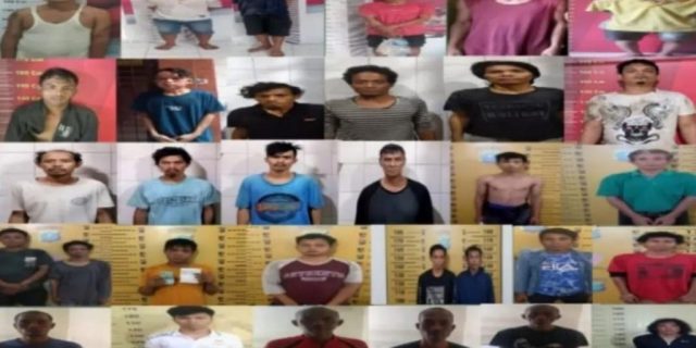 Polrestabes Medan Gulung 107 Pelaku Kejahatan Jalanan, Tiga Ditembak