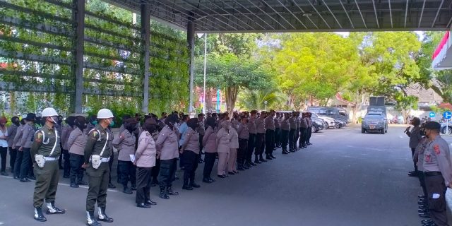 Polrestabes Medan Bersiaga Amankan Raker Komwil I Apeksi di Wisma Benteng
