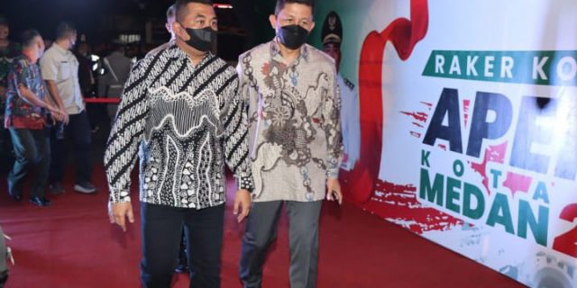 Kapolrestabes Medan Hadiri Malam Ramah Tamah Raker Komwil I Apeksi