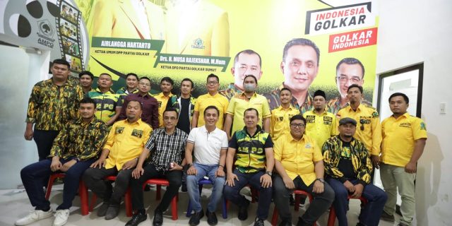 AMPG Turunkan 400 kader Kawal Kedatangan Ketum Golkar di Medan