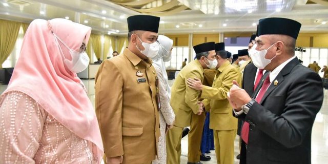 Lantik 11 Kepala OPD Pemprov Sumut, Edy Rahmayadi Minta Bekerja Profesional