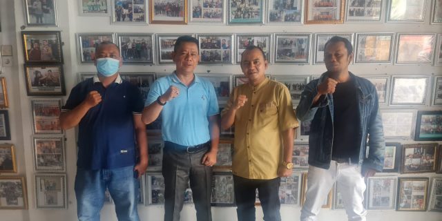 Silaturahmi Dengan Pewarta, Ketum Forkolimat Janji Berikan 150 Paket Sembako