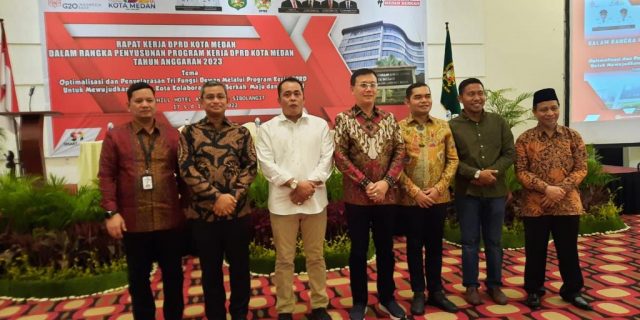 Aulia Rachman Buka Raker DPRD Kota Medan, Hasyim: Seluruh Anggota Saya Harap Jalankan Tri Fungsi Dewan