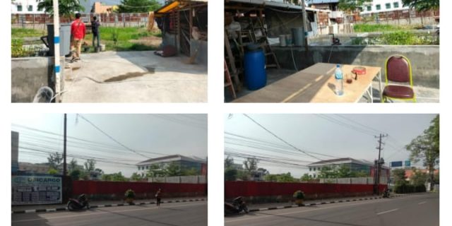 Polrestabes Medan Amankan Pemasangan Plang di Eks Gedung Kantor BLBI dan BPPN