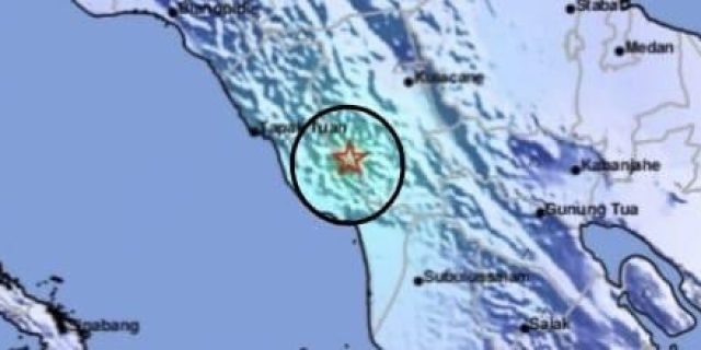 Wilayah Tapaktuan Diguncang Gempa Berkekuatan 4,7 Magnitudo, Skalanya Capai III MMI
