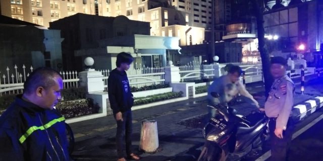 Kanit Samapta Polsek Medan Baru Pimpin Patroli Geng Motor dan 3C