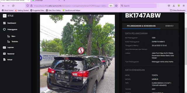 276 Kendaraan Tertangkap Kamera Tilang Mobile