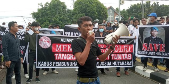Pemuda dan Mahasiswa Sumut Desak Kapolri Usut Tuntas Kematian Brigadir J