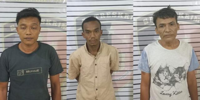 Polsek Percut Sei Tuan Ringkus Tiga Pria Pencuri Brankas Berisi Emas