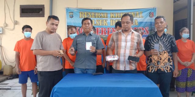 Selama Sebulan, Unit Reskrim Polsek Delitua Tangkap 8 Tersangka Kasus Judi