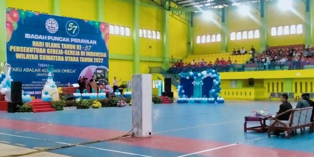 Polrestabes Medan Kawal Pengamanan HUT PGI Sumut ke-57