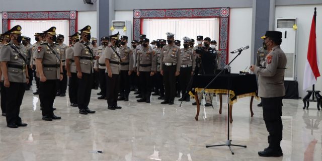 Wakapolrestabes Medan Hadiri Sertijab dan Pelantikan Pejabat Utama Polda Sumut