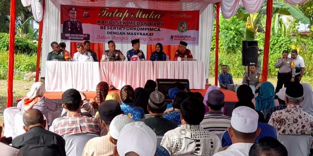 Ini Pesan Kapolsek Medan Baru Saat Tatap Muka dengan Masyarakat Kelurahan Sarirejo