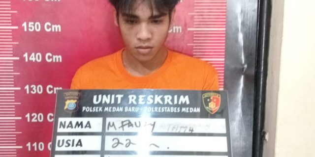 Terduga Pelaku Bongkar Rumah Ditangkap Polsek Medan Baru