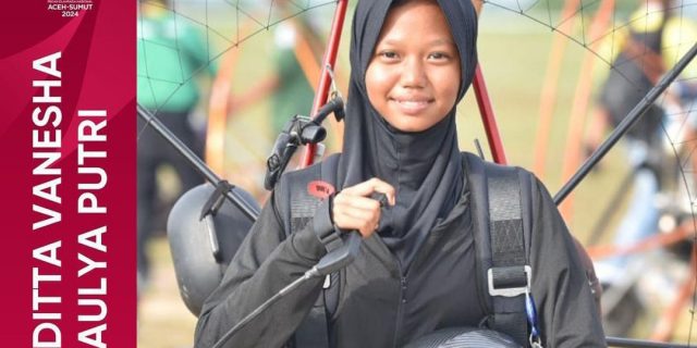 Pecah Telor, Aerosport Paramotor Sumbang Emas Perdana Bagi Sumut