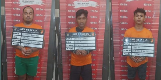 Tiga dari Kelima Pelaku Begal di Kota Medan Ditangkap