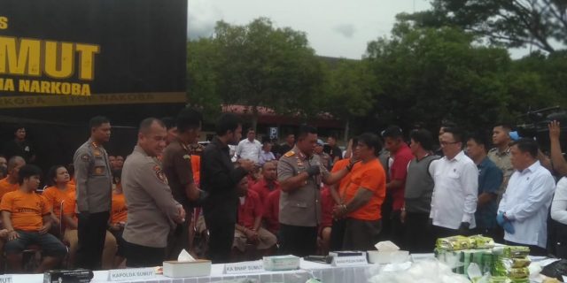 Melawan Saat Ditangkap, Dua Terduga Kurir Sabu Ditembak Polisi di Medan