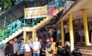Wakapolsek Medan Baru Pimpin Pemasangan Spanduk Himbauan Larangan Judi Online