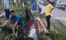 Demi Mengantisipasi Kebanjiran, BPBD Nias Utara Lakukan Gotong Royong 
