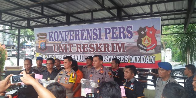 Pembawa Sabu 1,5 Kilogram Ditembak Polsek Medan Baru