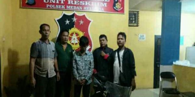 Pencuri Sepeda Motor Didalam Rumah “Dibekuk” Unit Reskrim Polsek Helvetia