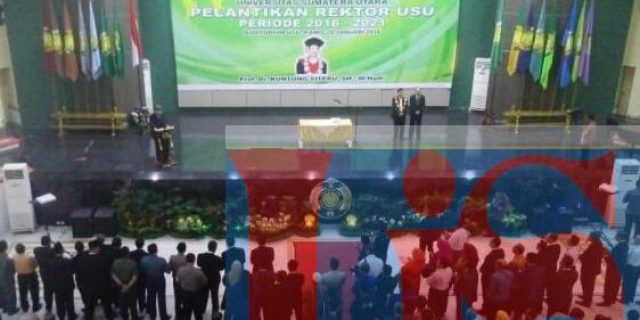 Rektor USU Periode 2016-2021 Dilantik