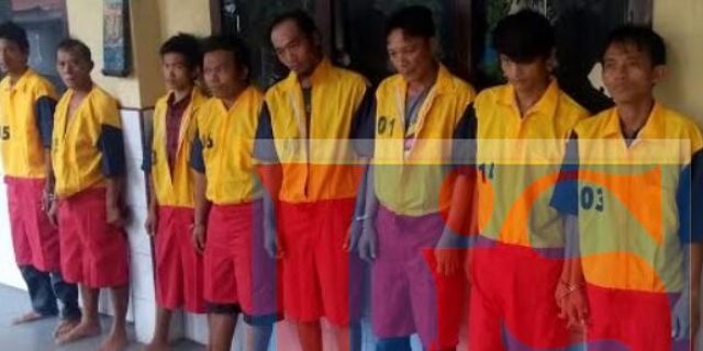 Polsek Percut Sei Tuan Ringkus 8 Orang Pengguna Narkoba 