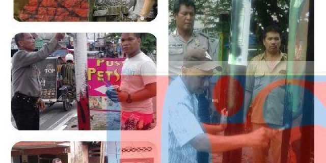 Polsek Medan Kota Bersama Muspika Laksanakan Kegiatan Pembersihan dan Pengecatan