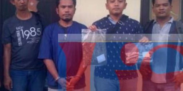 Polsek Delitua Tangkap Spesialis Pengedar Ganja