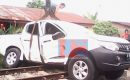 Mobil Daihatsu Triton Ditabrak Kereta Api