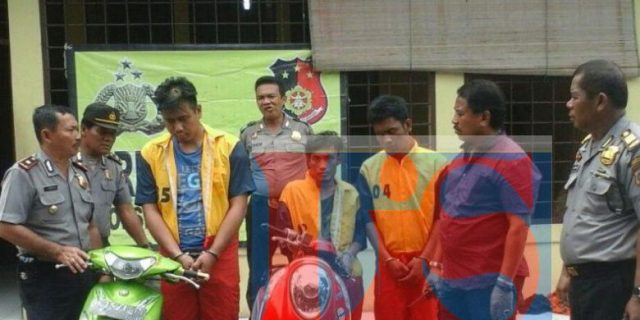 Polsek Percut Sei Tuan Bekuk 3 Bandit Jalanan Satu Diantarnya Personil Polisi