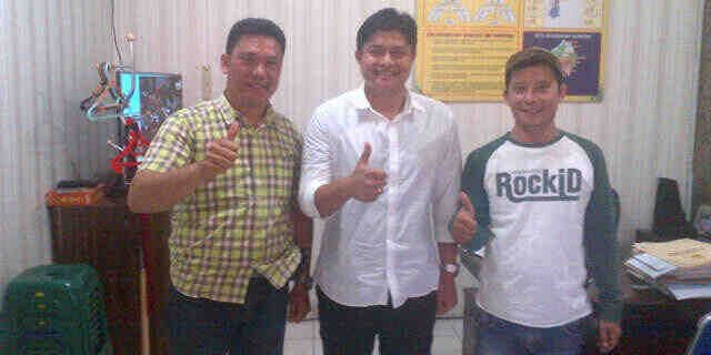 Ketua dan Sekretaris AJK, Audiensi ke Satres Narkoba Polresta Medan 