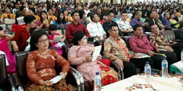 Perayaan Natal PMN Dihadiri Kapolsek Medan Baru