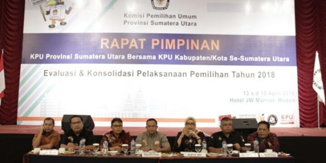 Rapim KPU Sumut Bahas Pelaksanaan Pilgubsu 2018
