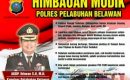 Ini Dia 6 Himbauan Kapolres Pelabuhan Belawan Bagi Pemudik Lebaran