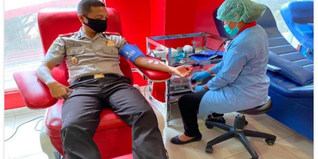 Serdik Sespimmen Polri Dikreg ke-60 T.A 2020 Donor Darah di PMI Cabang Bandung