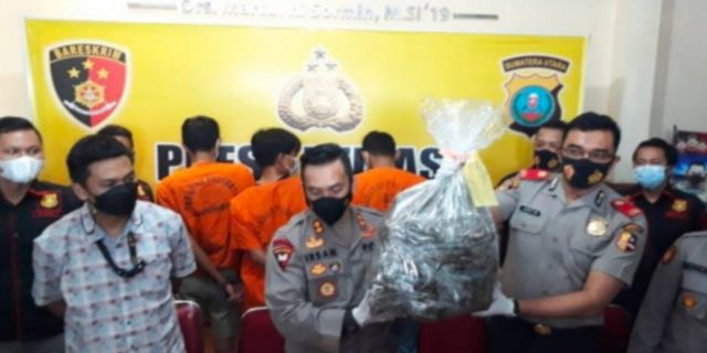 Unit Reskrim Polsek Patumbak Gagalkan Peredaran Ganja 40 Kg